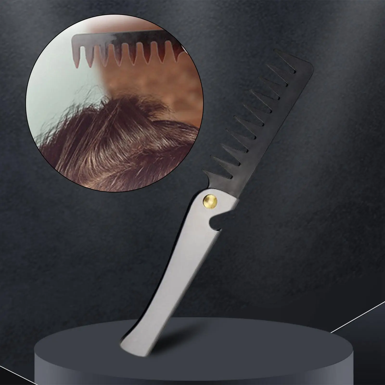 Retro Folding Oil Head Comb Multifunctional Stainless Steel Handle Hairdressing for Home Use
Retro Folding Oil Head Comb Multifunctional Stainless Steel Handle Hairdressing for Home Use