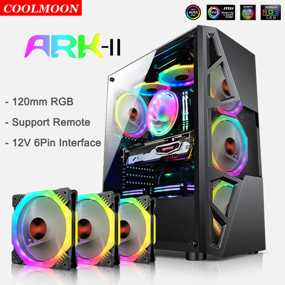 Кулер Coolmoon для ПК, радиатор для ПК, 6 контактов, RGB, 120 мм, для компьютера Intel AMD
Кулер Coolmoon для ПК, радиатор для ПК, 6 контактов, RGB, 120 мм, для компьютера Intel AMD