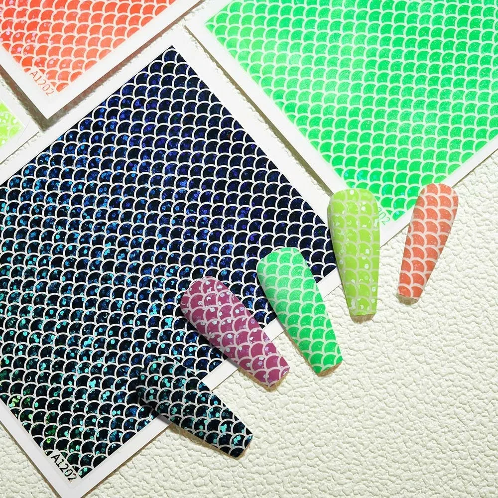 1Pc Laser Snake Skin Nail Stickers Fluorescent Corrugated Fish Skin Nail Art Decoration Sticker For Nails Supplies Professionals
1Pc Laser Snake Skin Nail Stickers Fluorescent Corrugated Fish Skin Nail Art Decoration Sticker For Nails Supplies Professionals