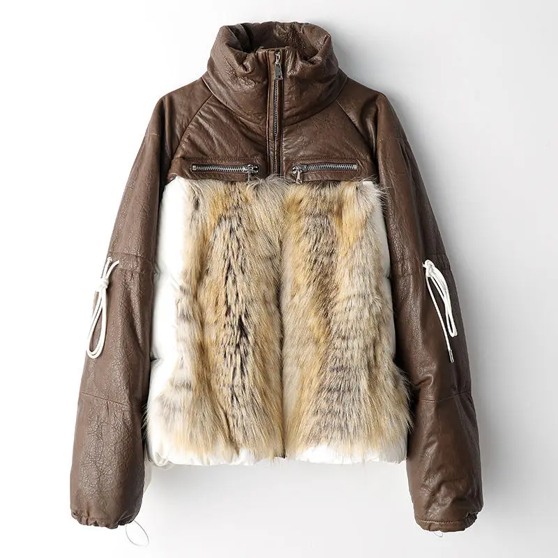 Sheepskin Leather Down Jacket 2022 Winter New Fashion Temperament White Duck Down Jacket
Sheepskin Leather Down Jacket 2022 Winter New Fashion Temperament White Duck Down Jacket