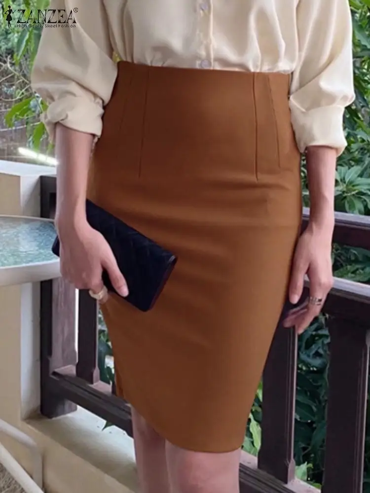 Elegant Women Skinny Solid Skirts ZANZEA Summer Mini Party Skirts Casual Office Lady Zip Up Bottoms Work Wears Faldas Saias Jupe
Elegant Women Skinny Solid Skirts ZANZEA Summer Mini Party Skirts Casual Office Lady Zip Up Bottoms Work Wears Faldas Saias Jupe