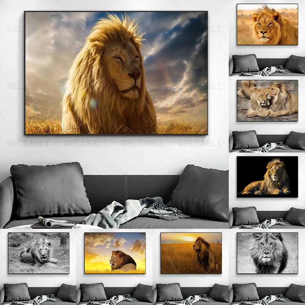 Lion Canvas Painting Posters African Wildlife Prints Lion Family Wall Art Animal Pictures for Living Room Home Decor Cuadros
Lion Canvas Painting Posters African Wildlife Prints Lion Family Wall Art Animal Pictures for Living Room Home Decor Cuadros