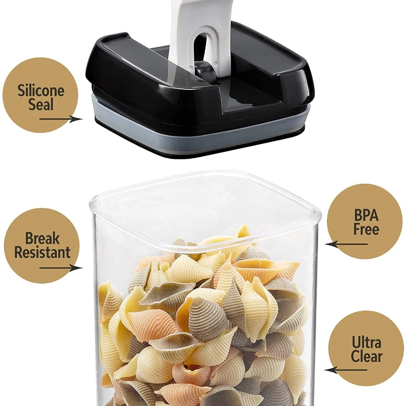 Kitchen Variety Set of 6 Pantry Organization Canisters with Lids, Marker and Labels Included food storage box cereal candy Dried
Kitchen Variety Set of 6 Pantry Organization Canisters with Lids, Marker and Labels Included food storage box cereal candy Dried