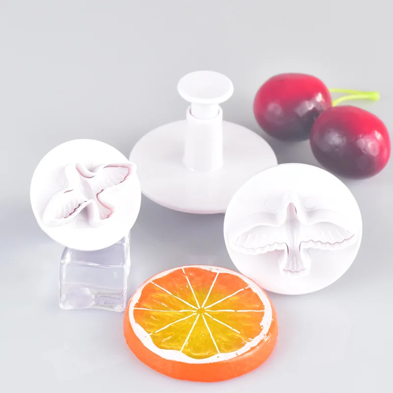 3Pcs Pigeon Mold Bird Molds Plunger Fondant Cutter Sugarcraft Cake Decorating Tools Diy Cookie Molds Stamper Baking Accessories
3Pcs Pigeon Mold Bird Molds Plunger Fondant Cutter Sugarcraft Cake Decorating Tools Diy Cookie Molds Stamper Baking Accessories