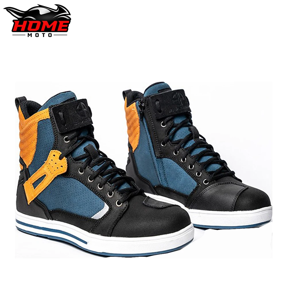 Waterproof Motorcycle Boots Breathable Protective Motocross Boots Multicolor Wear Resistant Motorcycle Road Shoes
Waterproof Motorcycle Boots Breathable Protective Motocross Boots Multicolor Wear Resistant Motorcycle Road Shoes