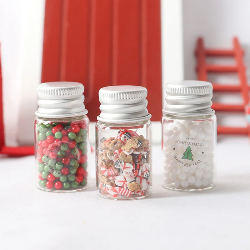 1 Bottle Miniature Dollhouse Christmas Candy Biscuit Mini Simulation Kitchen Pretend Toy Doll House Decoration Accessories
1 Bottle Miniature Dollhouse Christmas Candy Biscuit Mini Simulation Kitchen Pretend Toy Doll House Decoration Accessories