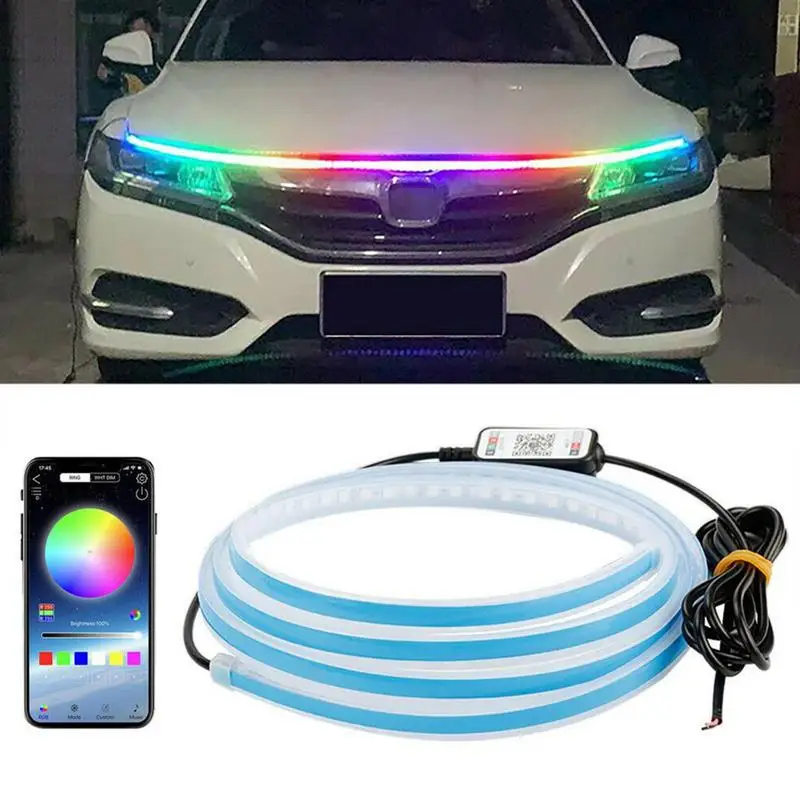 Scan When Starting Universal Led Car Hood Lights Strip Engine Hood Guide Decorative Atmosphere Lamp Bar 12V Ambient Backlight
Scan When Starting Universal Led Car Hood Lights Strip Engine Hood Guide Decorative Atmosphere Lamp Bar 12V Ambient Backlight