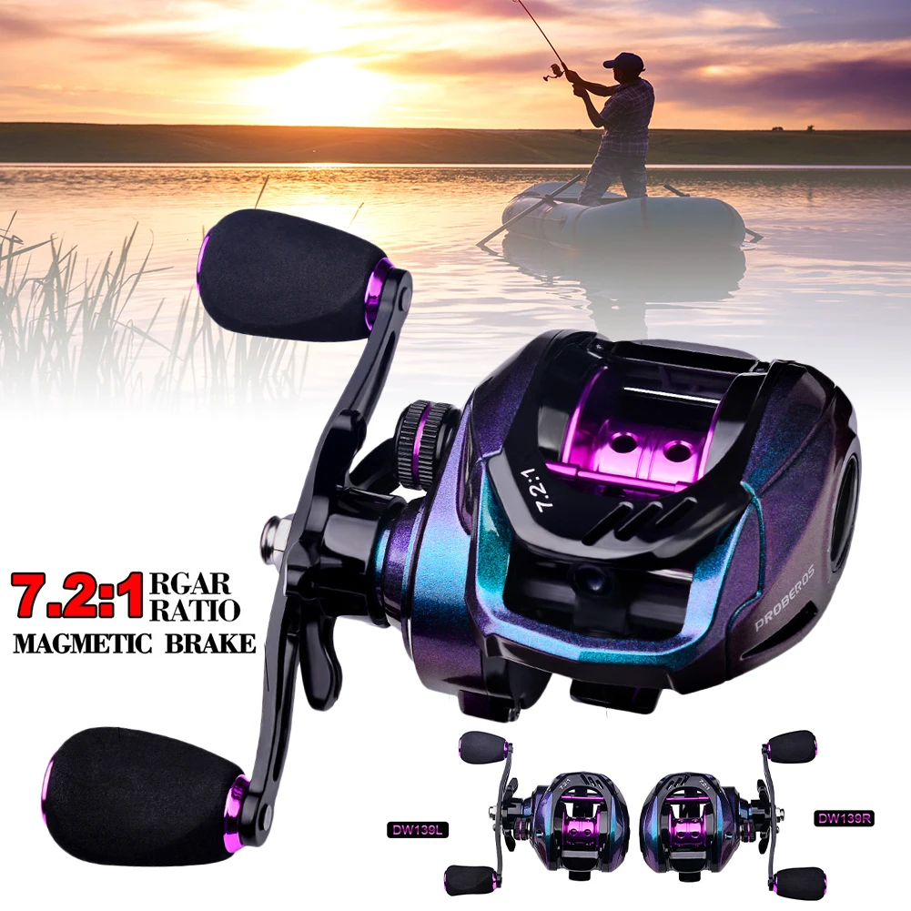Ultra-Light Baitcasting Reel 10KG Max Drag Fishing Reel 7.2:1 Gear Ratio Metal Spool Fishing Reels Saltwater Freshwater Tackle
Ultra-Light Baitcasting Reel 10KG Max Drag Fishing Reel 7.2:1 Gear Ratio Metal Spool Fishing Reels Saltwater Freshwater Tackle