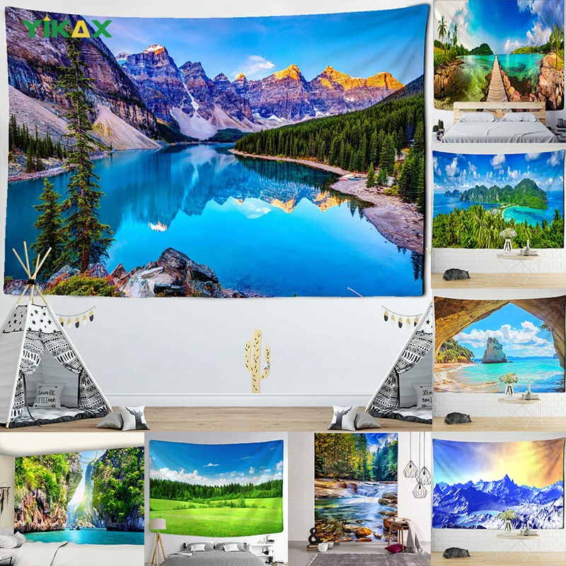 Landscape Tapestry Wall Hanging Blanket Natural Scenery Aesthetic Bohemian Colorful Travel Bedroom Studio Living Room Home Decor
Landscape Tapestry Wall Hanging Blanket Natural Scenery Aesthetic Bohemian Colorful Travel Bedroom Studio Living Room Home Decor
