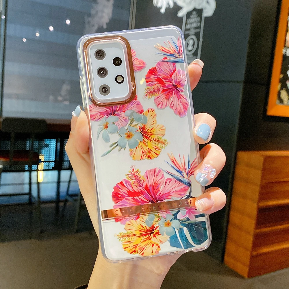 Luxury Leaf Floral Phone Case for Samsung Galaxy S22 S21 Ultra S20 Plus Fe A71 A51 A33 A53 A73 Shockproof Clear Cover Bumper
Luxury Leaf Floral Phone Case for Samsung Galaxy S22 S21 Ultra S20 Plus Fe A71 A51 A33 A53 A73 Shockproof Clear Cover Bumper