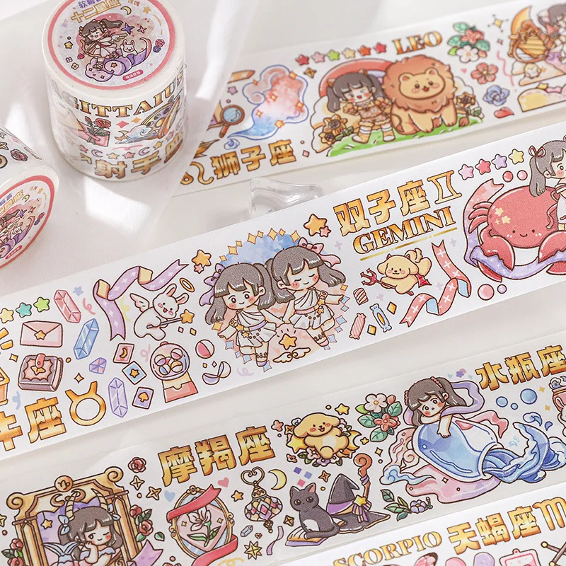 MOHAMM 1 Roll Constellation Cartoon Girly Washi Tape for Arts Collage DIY Crafts Journals Scrapbooking Planners
MOHAMM 1 Roll Constellation Cartoon Girly Washi Tape for Arts Collage DIY Crafts Journals Scrapbooking Planners