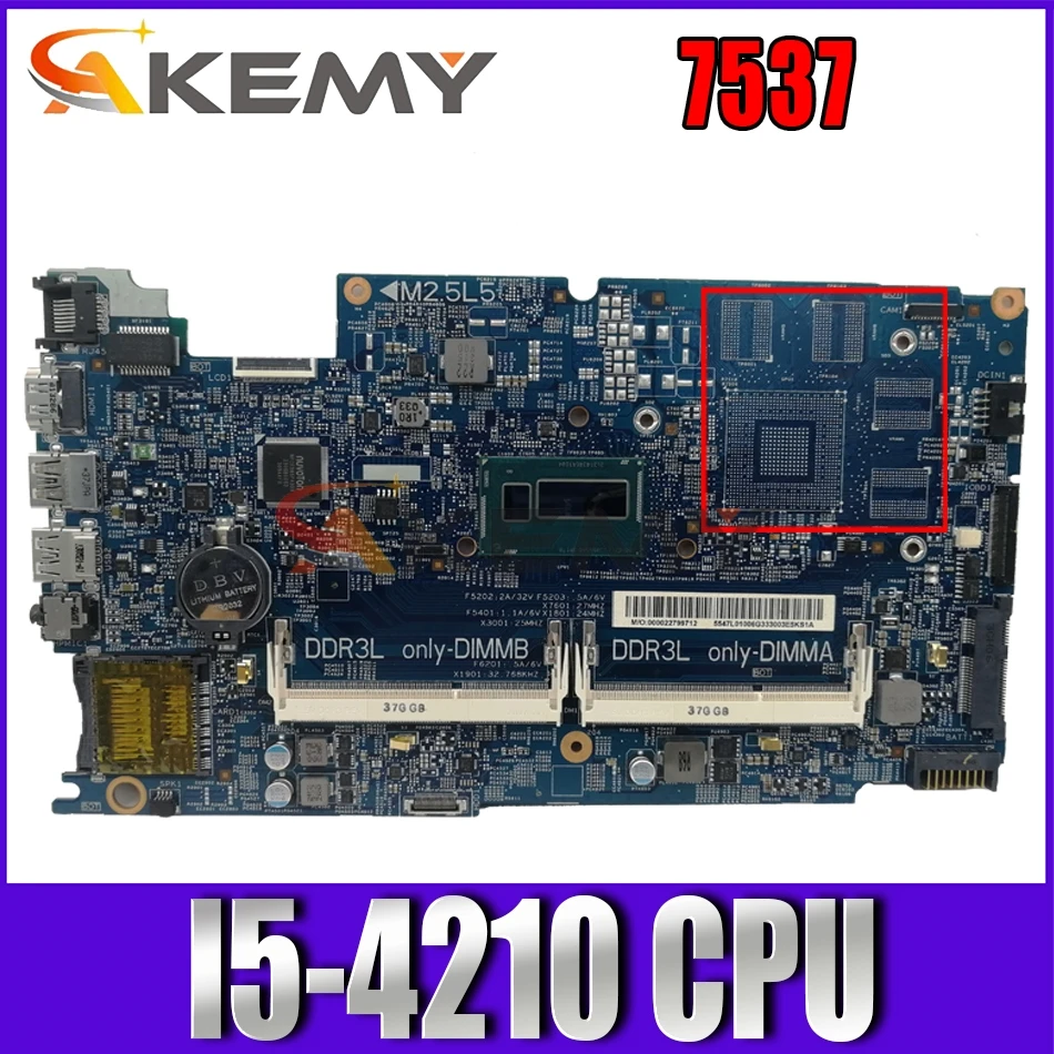 Материнская плата Akemy для ноутбука DELL 7537, процессор I5-4210, 12311-1, PWB:KWC14, REV:A00, материнская плата 100%, протестирована в целости и сохранности
Материнская плата Akemy для ноутбука DELL 7537, процессор I5-4210, 12311-1, PWB:KWC14, REV:A00, материнская плата 100%, протестирована в целости и сохранности