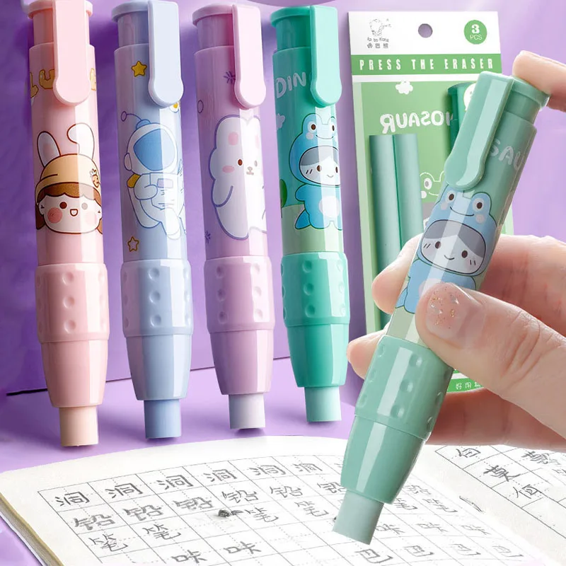 3pcs/set Pen Shaped Rubber Erasers Clean Correction Tools Kawaii Rabbit Pencil Eraser Erasers for Kids School Office Supplies
3pcs/set Pen Shaped Rubber Erasers Clean Correction Tools Kawaii Rabbit Pencil Eraser Erasers for Kids School Office Supplies