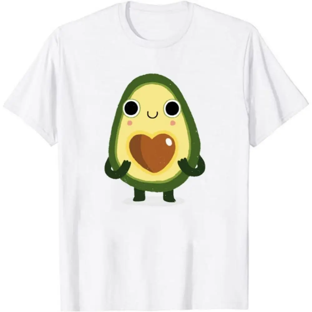 Модная летняя футболка с сердцем и авокадо для женщин, Милая футболка с авокадо, Повседневная футболка с сердцем, футболка в стиле Харадзюку с коротким рукавом 
Модная летняя футболка с сердцем и авокадо для женщин, Милая футболка с авокадо, Повседневная футболка с сердцем, футболка в стиле Харадзюку с коротким рукавом