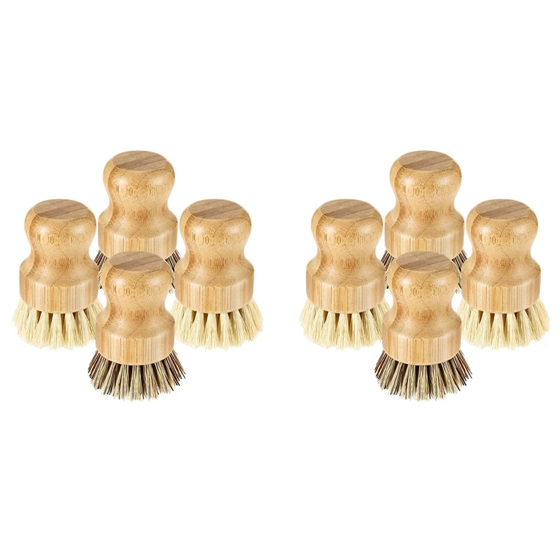 8 Pcs Bamboo Dish Brush,Coconut Bristles Pot Brushes For Cast Iron Skillet Kitchen Sink Bathroom Cleaning,2 Colors
8 Pcs Bamboo Dish Brush,Coconut Bristles Pot Brushes For Cast Iron Skillet Kitchen Sink Bathroom Cleaning,2 Colors