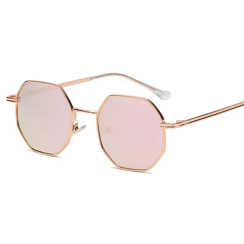 

Pink Hexagonal Light Classic Metal Hinge Slim Style For Women And Men Luxury HONGHONG 2022 Brand Designed Outdoor Oculos De Sol