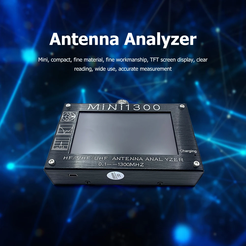 Анализатор антенны HF/VHF/UHF, Векторный анализатор сети, анализатор антенны, аналоговая Таблица Mini1300, наборы мультитестеров, корпус из алюмини...
Анализатор антенны HF/VHF/UHF, Векторный анализатор сети, анализатор антенны, аналоговая Таблица Mini1300, наборы мультитестеров, корпус из алюмини...