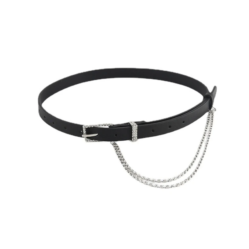 Waist Belt Black Color Waist Chains with Rhinestone Buckle Party Night Club Body Accessories for Women and Girls
Waist Belt Black Color Waist Chains with Rhinestone Buckle Party Night Club Body Accessories for Women and Girls
