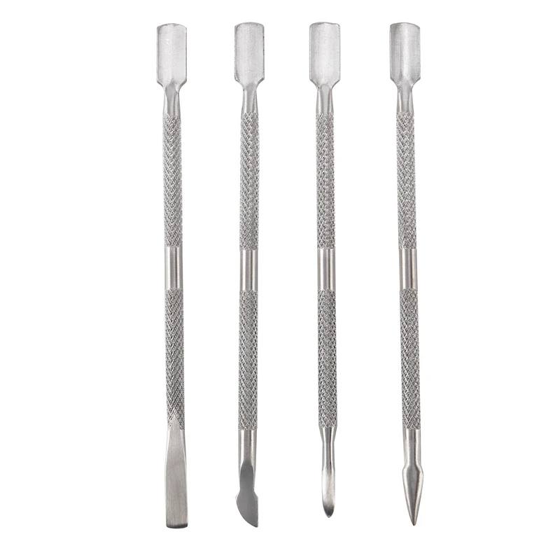 1 Set 4 Pieces Cuticle Pusher UV Gel Polish Soak Off Remover Tool Nail Art Cuticle Trimmer (4 PCS, Silver)
1 Set 4 Pieces Cuticle Pusher UV Gel Polish Soak Off Remover Tool Nail Art Cuticle Trimmer (4 PCS, Silver)
