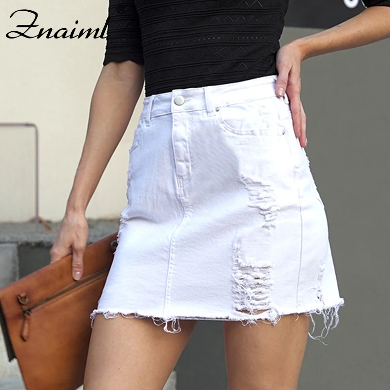Znaiml Summer High Waist Ripped Denim Skirts For Women Elegant White Blue Package Hip Pencil Skirt Office Lady Casual y2k Clothe
Znaiml Summer High Waist Ripped Denim Skirts For Women Elegant White Blue Package Hip Pencil Skirt Office Lady Casual y2k Clothe