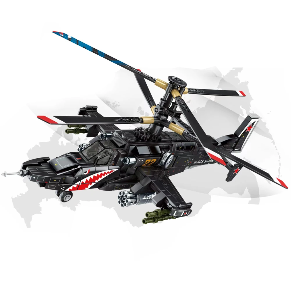 2022 Military Army World War WW2 SWAT Police Soldiers Black Shark Fighter Building Block Bricks Kids Toys
2022 Military Army World War WW2 SWAT Police Soldiers Black Shark Fighter Building Block Bricks Kids Toys