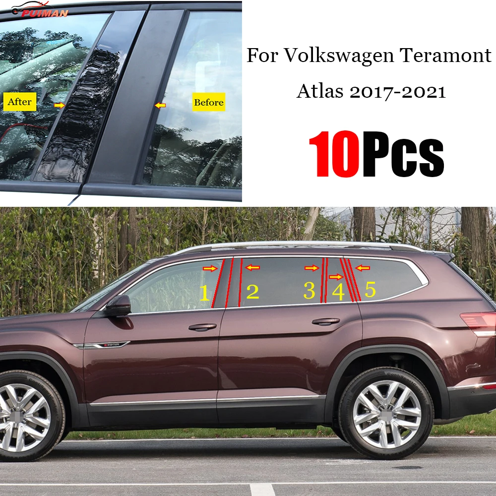 Car B C Pillar Middle Central Column PC Window Trim Decoration Protection Stickers For Volkswagen VW Teramont Atlas 2017-2021
Car B C Pillar Middle Central Column PC Window Trim Decoration Protection Stickers For Volkswagen VW Teramont Atlas 2017-2021