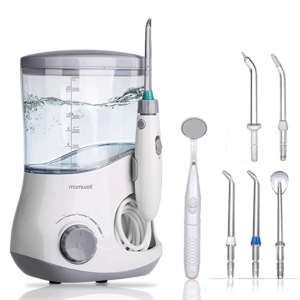 IPX7 waterproof electric oral irrigator full cleansing 600ml high-capacity water dental flosser high frequency pulse water pick
IPX7 waterproof electric oral irrigator full cleansing 600ml high-capacity water dental flosser high frequency pulse water pick