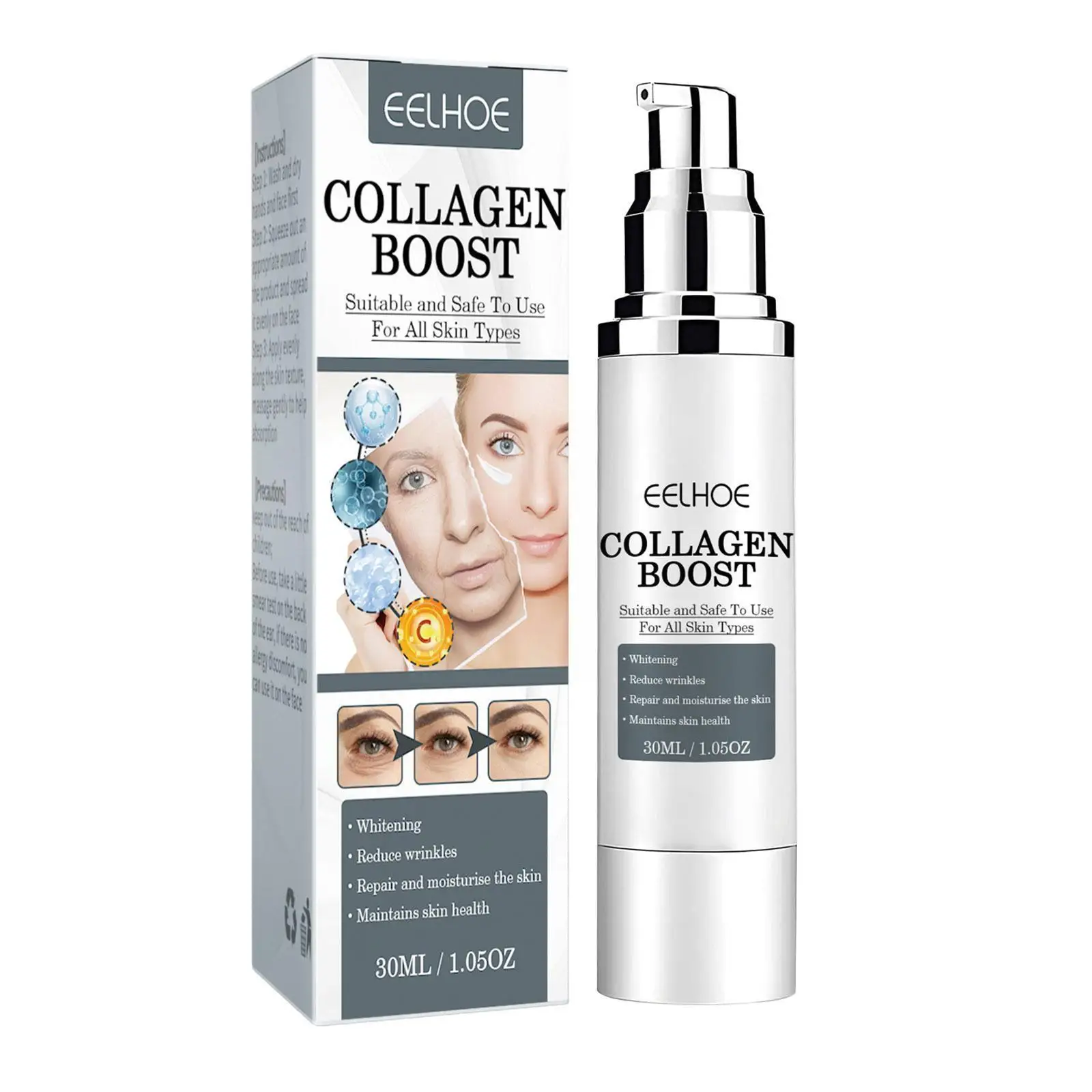 30ml Collagen Boost Serum Anti-Aging Dark Spot Corrector Skin Serum Wrinkle Boost Face Cream Care Women Collagen Y0E0
30ml Collagen Boost Serum Anti-Aging Dark Spot Corrector Skin Serum Wrinkle Boost Face Cream Care Women Collagen Y0E0