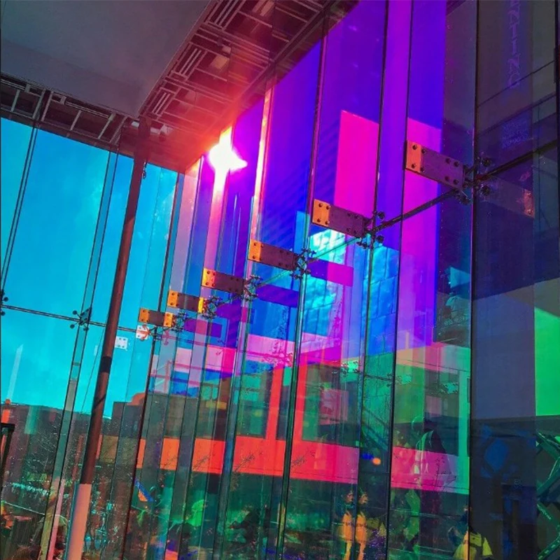 Mul-size Chameleon Window Film Colorful Glass Vinyl For Home Office Rainbow Color Window Tint Self Adhesive Stained Glass Films
Mul-size Chameleon Window Film Colorful Glass Vinyl For Home Office Rainbow Color Window Tint Self Adhesive Stained Glass Films