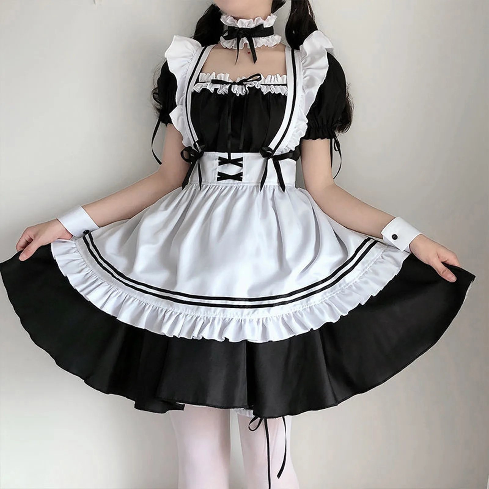 Lolita Maid Outfit Japanese Costumes Girls Women Lovely Maid Cosplay Costume Animation Show Dress Clothes
Lolita Maid Outfit Japanese Costumes Girls Women Lovely Maid Cosplay Costume Animation Show Dress Clothes
