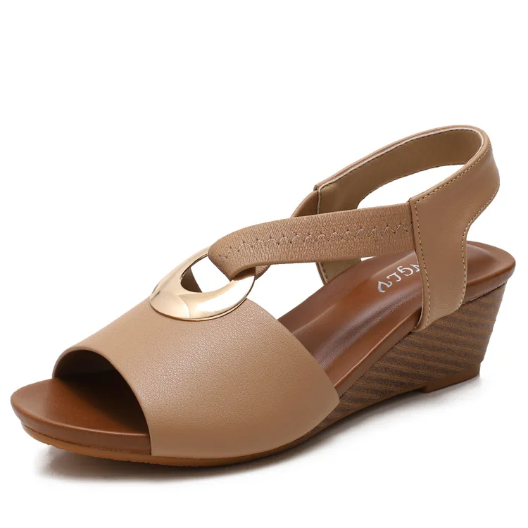 Factory Sale Casual Outdoor Women Ladies Sandals Comfortable Fashion Trend Fish Mouth Open Toe Ankle-Strap Wedge Sandals Women
Factory Sale Casual Outdoor Women Ladies Sandals Comfortable Fashion Trend Fish Mouth Open Toe Ankle-Strap Wedge Sandals Women