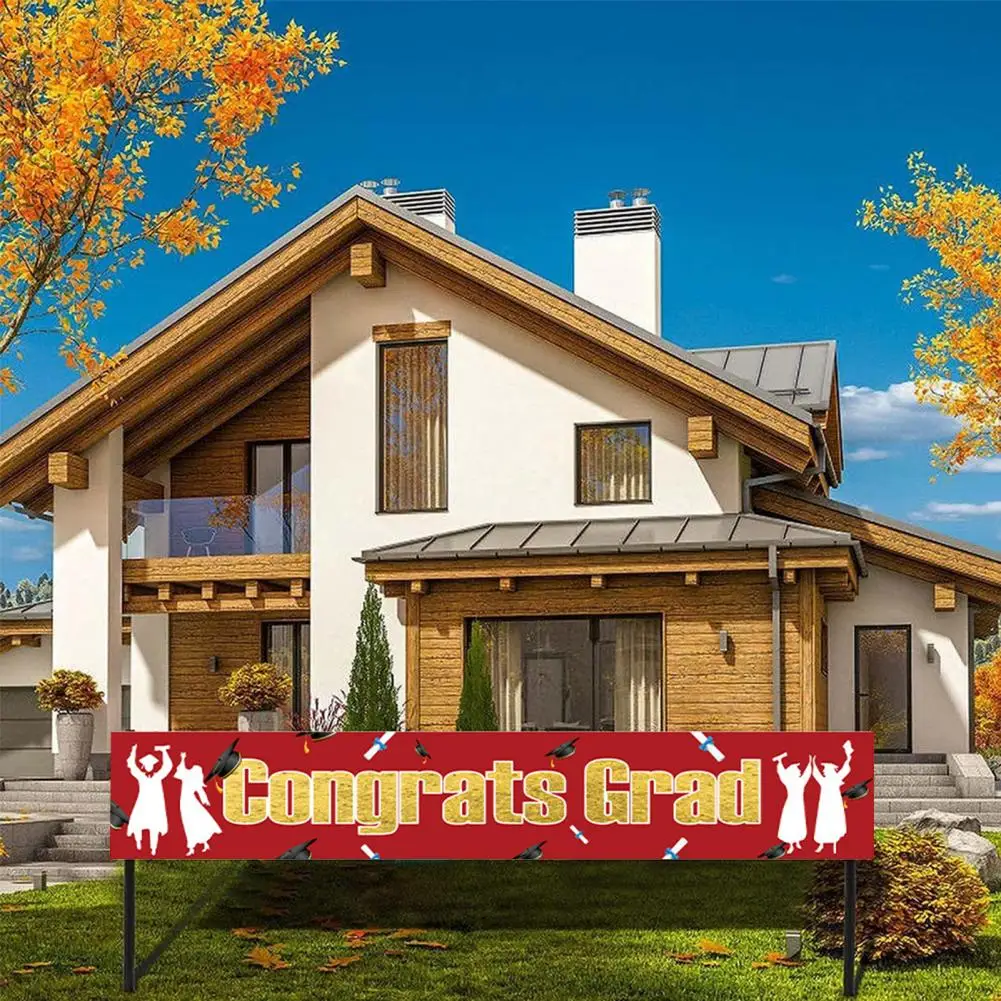 Hanging Banner Beautiful Exquisite Pattern Easy to Hang Graduation Season Congrats Grad Banner Festival Supply
Hanging Banner Beautiful Exquisite Pattern Easy to Hang Graduation Season Congrats Grad Banner Festival Supply