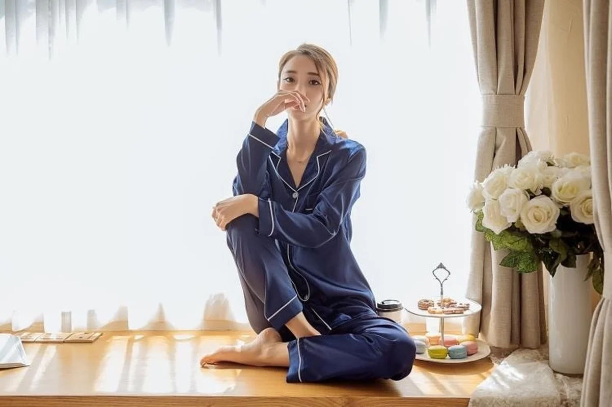 Night Dress Women Pijamas Long Sleeve Trousers Homewear Two Piece Set Lapel Single Breasted Sleep Tops Home Wear Clothing Woman
Night Dress Women Pijamas Long Sleeve Trousers Homewear Two Piece Set Lapel Single Breasted Sleep Tops Home Wear Clothing Woman
