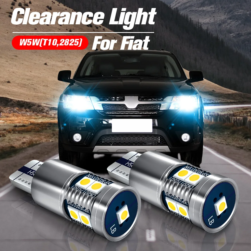 

2pcs LED Clearance Light W5W T10 Canbus For Fiat 124 Spider Bravo Ducato Fiorino Freemont Grande Punto Idea Palio Panda Sedici