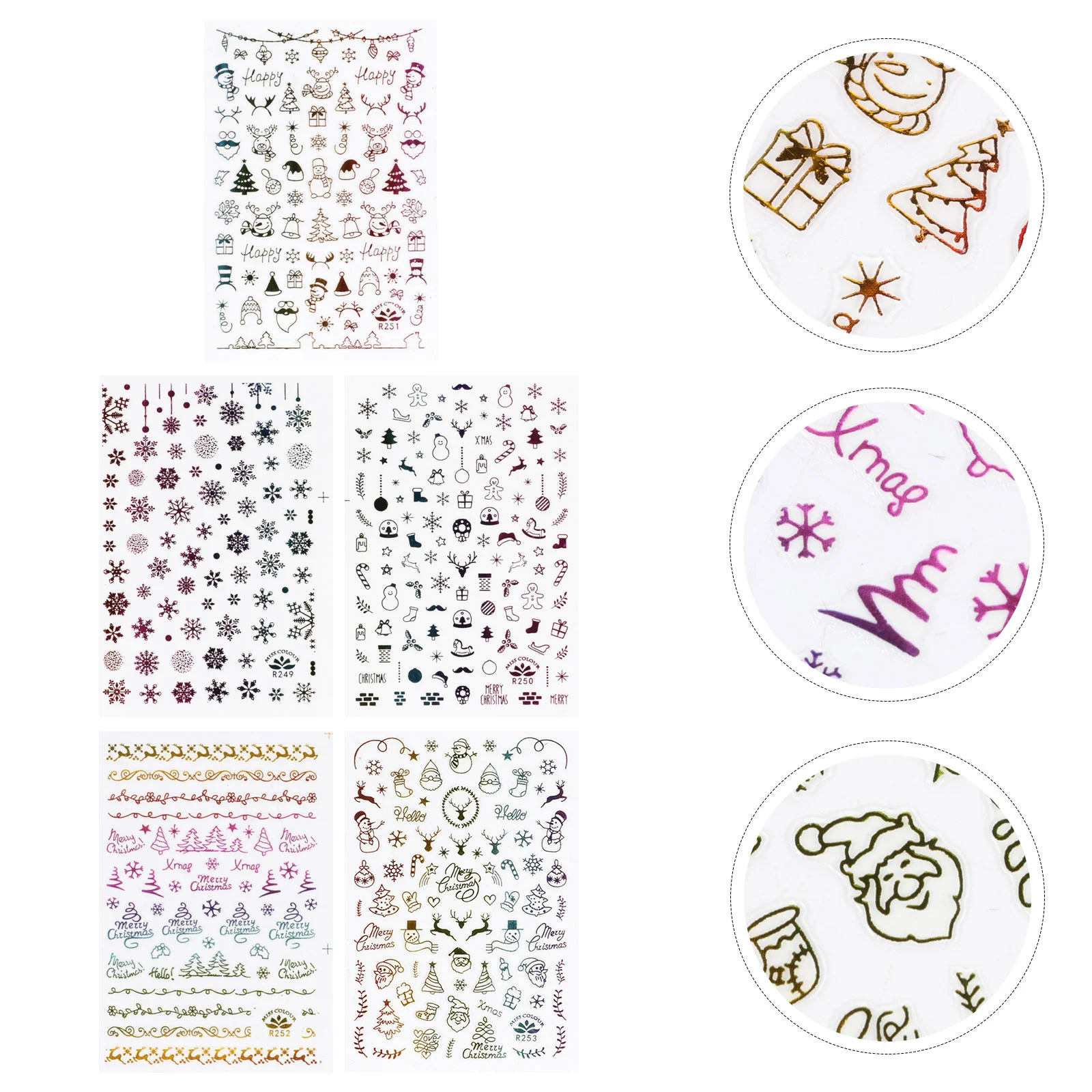 Nail Christmas Stickersdecals Self Adhesive Snowflake Claus Santa Decoration Wraps 3D Decor Wrapsthe Nwinter Holiday Snowmen
Nail Christmas Stickersdecals Self Adhesive Snowflake Claus Santa Decoration Wraps 3D Decor Wrapsthe Nwinter Holiday Snowmen