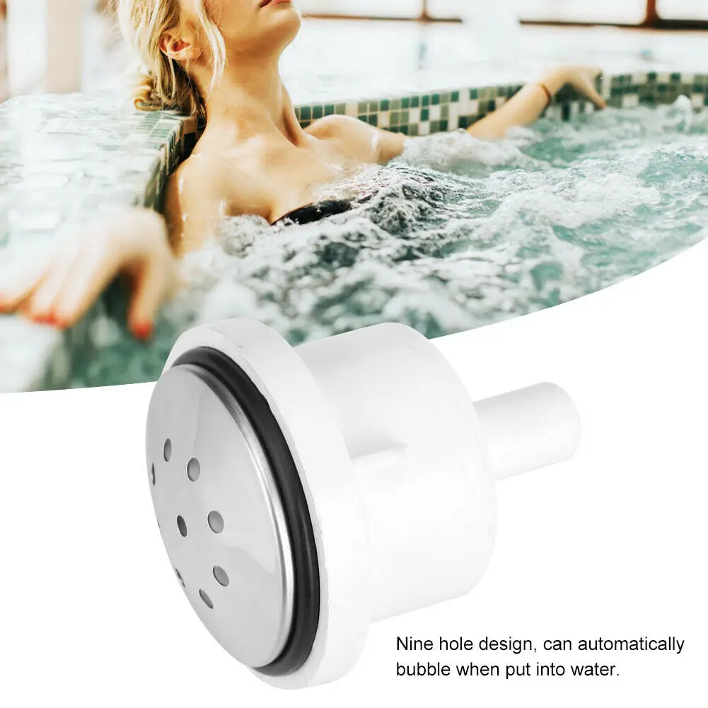 Application:Spa Nozzle 9-hole Jet 100% Brand New 5.5x4.8cm / 2.2x1.9in Detachable Design Durable Nine Hole Design
Application:Spa Nozzle 9-hole Jet 100% Brand New 5.5x4.8cm / 2.2x1.9in Detachable Design Durable Nine Hole Design