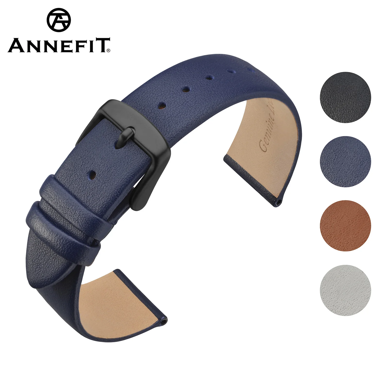 ANNEFIT Genuine Leather Watch Band for Men Women 16mm 18mm 20mm 22mm Wrist Bracelets with Black Stainless Steel Buckle Stylish
ANNEFIT Genuine Leather Watch Band for Men Women 16mm 18mm 20mm 22mm Wrist Bracelets with Black Stainless Steel Buckle Stylish