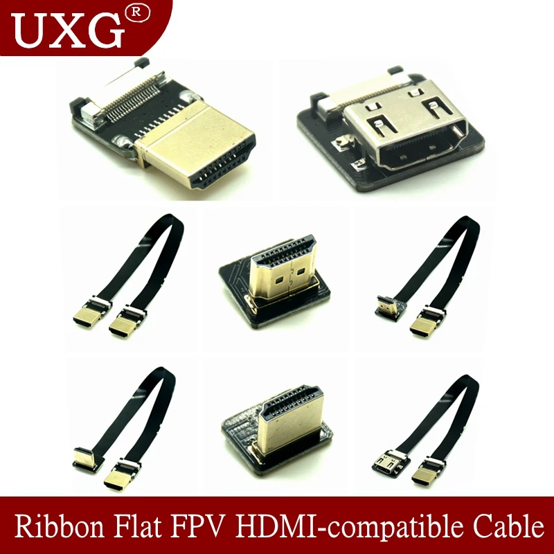 Ribbon Flat FPV HDTV-compatible Cable Micro HD To Mini HD 90 Degree Adapter 5cm-80cm FPC Pitch 20pin Plug Connector
Ribbon Flat FPV HDTV-compatible Cable Micro HD To Mini HD 90 Degree Adapter 5cm-80cm FPC Pitch 20pin Plug Connector
