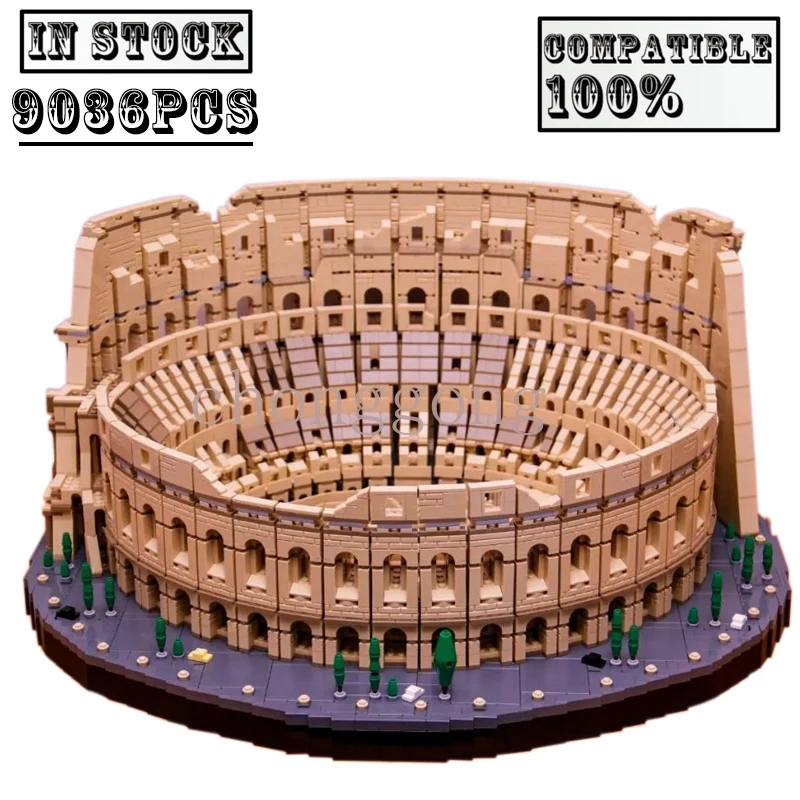 New 9036Pcs Architecture City The Italy Roman Colosseum Model Fit 10276 Building Blocks Bricks Toys Children Kid birthday gifts
New 9036Pcs Architecture City The Italy Roman Colosseum Model Fit 10276 Building Blocks Bricks Toys Children Kid birthday gifts