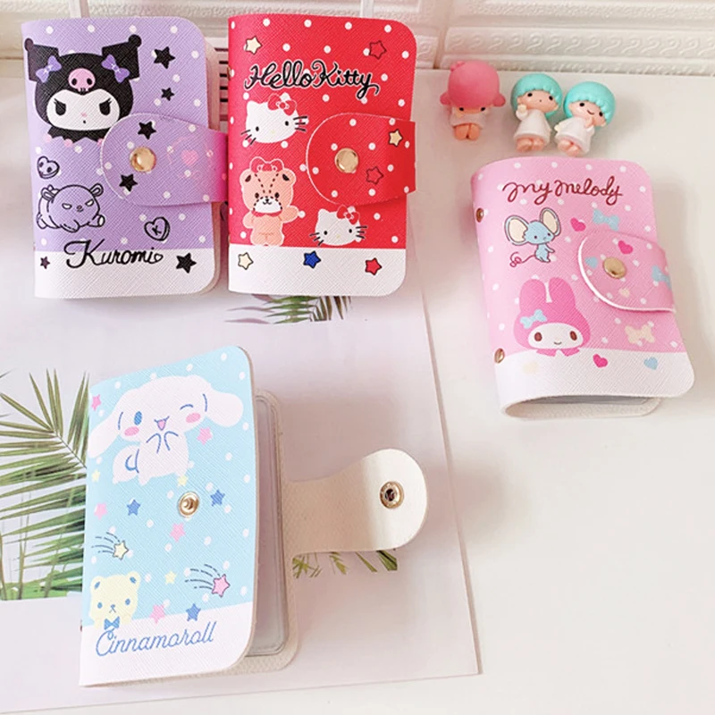 Kawaii Sanrio Cartoon Kuromi Melody Kitty Card Bag Cinnamoroll Storage Bank Card Bus Card PU Leather ID Card Bag Girl
Kawaii Sanrio Cartoon Kuromi Melody Kitty Card Bag Cinnamoroll Storage Bank Card Bus Card PU Leather ID Card Bag Girl