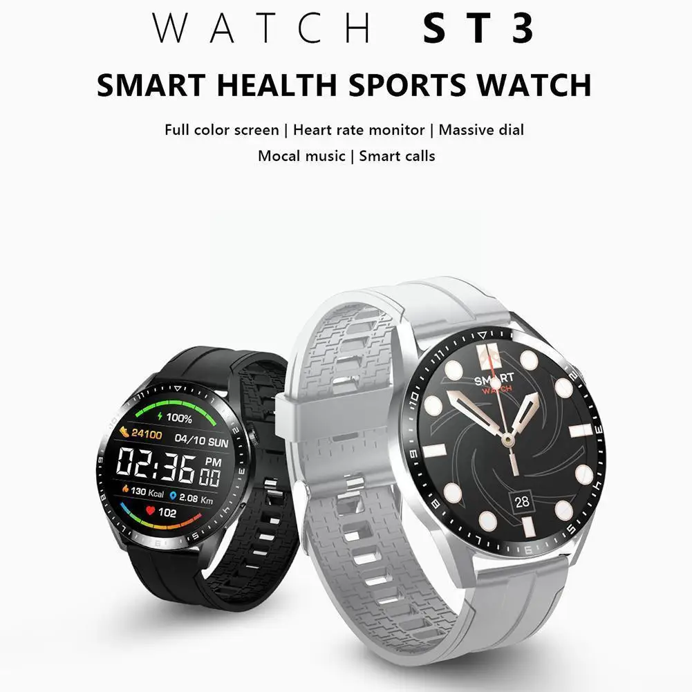 ST3 Sport Smart Watch 1.32" TFT Screen Health Heart * Rate Waterproof 360px Intelligent IP67 Monitoring Click One 360 Recor F2F4
ST3 Sport Smart Watch 1.32" TFT Screen Health Heart * Rate Waterproof 360px Intelligent IP67 Monitoring Click One 360 Recor F2F4