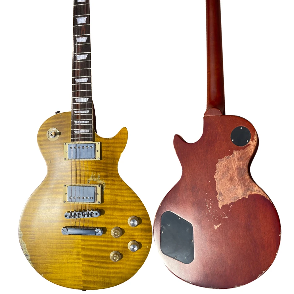 Электрическая гитара для пожилых людей, Nitro Finish, Peter Green Garry, Lemon Burst, Neck, Frets Binding, качественная, корпус 1 шт.
Электрическая гитара для пожилых людей, Nitro Finish, Peter Green Garry, Lemon Burst, Neck, Frets Binding, качественная, корпус 1 шт.