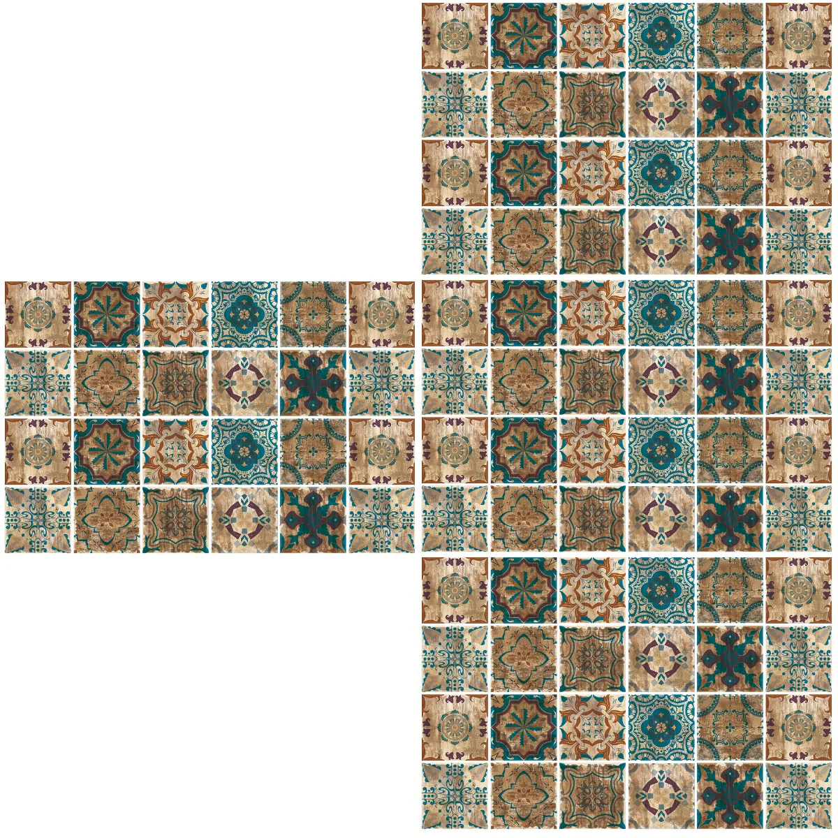 96 pcs Kitchen Wallpaper Peel and Stick Wall Decals Bathroom Wallpaper Retro Wall Decals
96 pcs Kitchen Wallpaper Peel and Stick Wall Decals Bathroom Wallpaper Retro Wall Decals