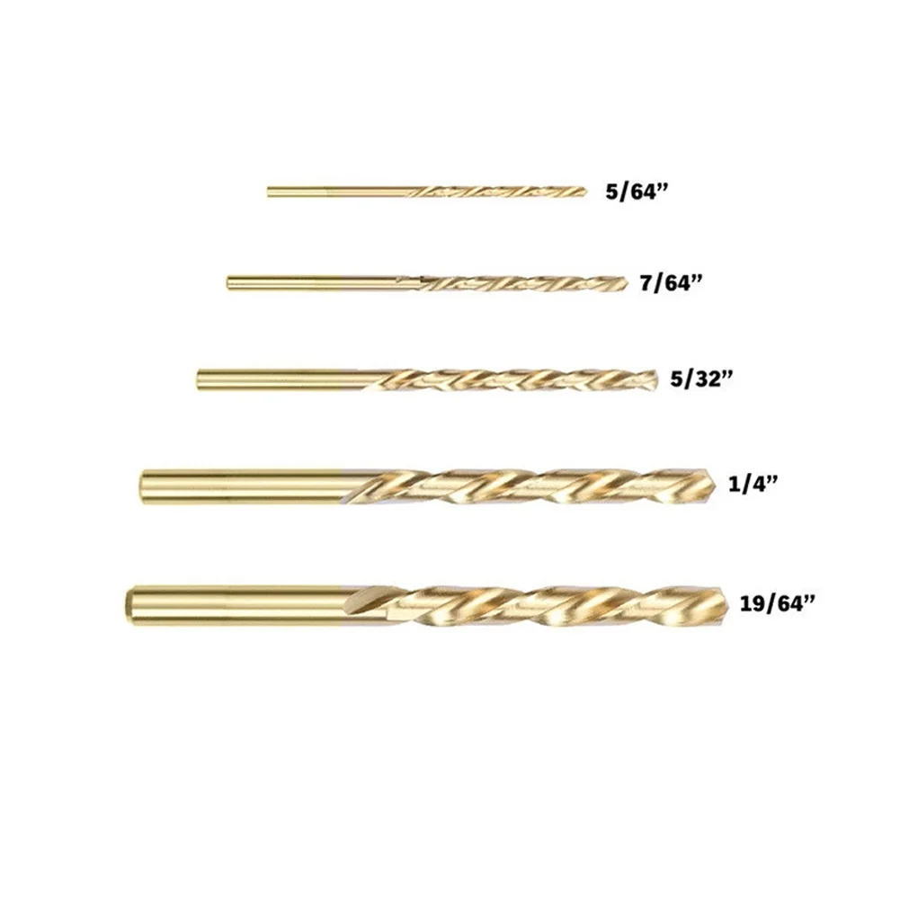 5pc HSS Left Hand Drill Bit Straight Shank Broken Bolt Damaged Screw Extractor Set 3.2/4.8/6.4/8/8.7mm Drilling Woodworking Tool
5pc HSS Left Hand Drill Bit Straight Shank Broken Bolt Damaged Screw Extractor Set 3.2/4.8/6.4/8/8.7mm Drilling Woodworking Tool