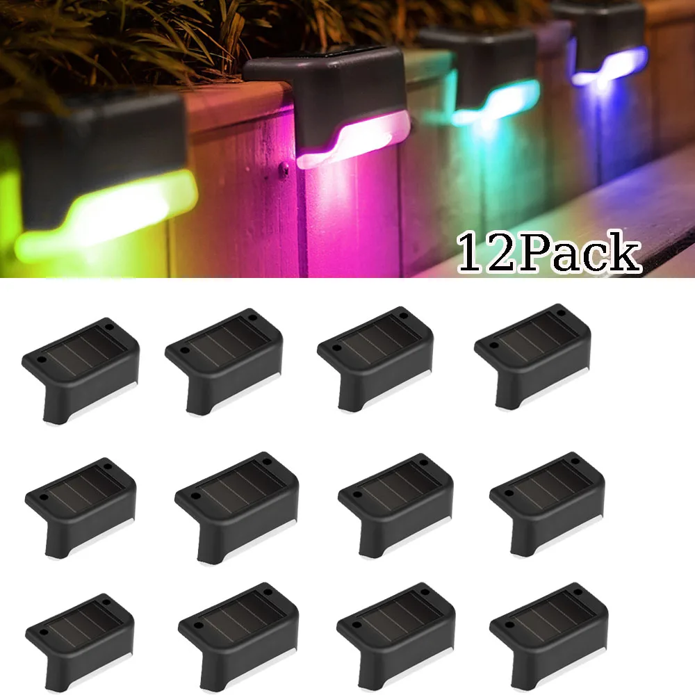 12Pack LED Solar Step Lamp Path Stair Outdoor Garden Lights Waterproof Balcony Light Decoration for Patio Stair Fence Light
12Pack LED Solar Step Lamp Path Stair Outdoor Garden Lights Waterproof Balcony Light Decoration for Patio Stair Fence Light
