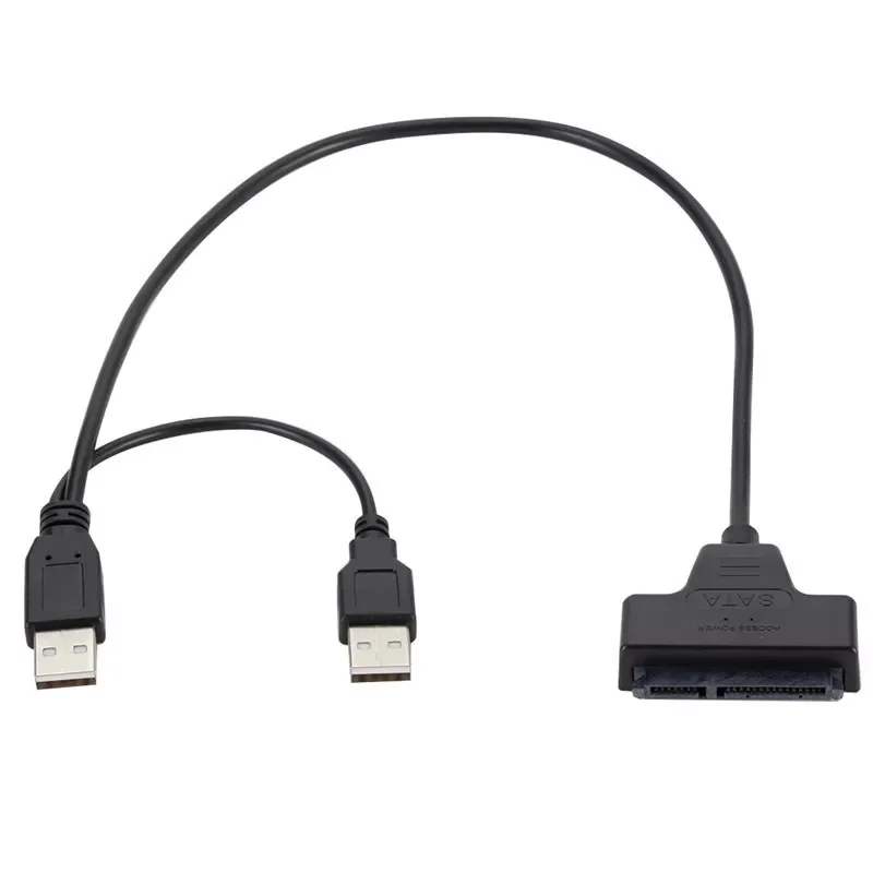 SATA to USB 2.0 Cable 7P+15P 13P Up to 480Mbs for 2.5 Inch External HDD SSD Hard Drive SATA 22 Pin Adapter USB 2.0 to Sata Cord
SATA to USB 2.0 Cable 7P+15P 13P Up to 480Mbs for 2.5 Inch External HDD SSD Hard Drive SATA 22 Pin Adapter USB 2.0 to Sata Cord