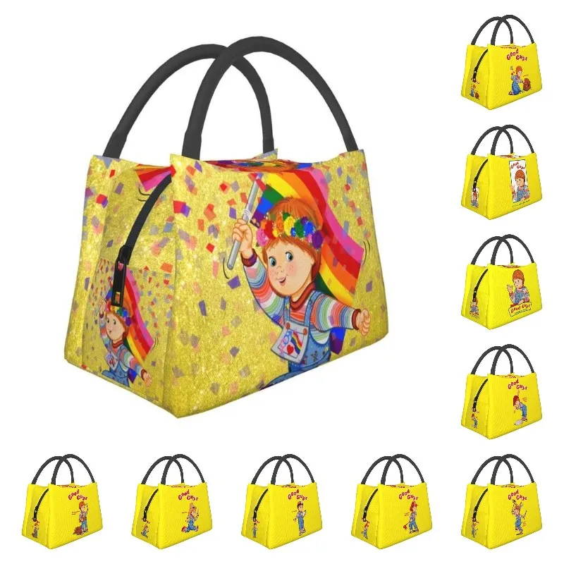 Good Guys Pride Insulated Lunch Bags for Women Child's Play Chucky Portable Cooler Thermal Bento Box Work Travel
Good Guys Pride Insulated Lunch Bags for Women Child's Play Chucky Portable Cooler Thermal Bento Box Work Travel