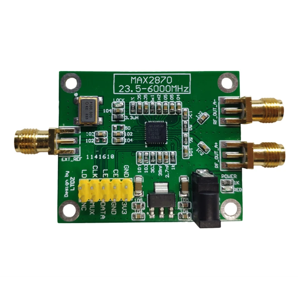 MAX2870 23.5-6000Mhz Spectrum Signal Source Spectrum Analyzer USB 5V Powered RF Frequency Domain Tool
MAX2870 23.5-6000Mhz Spectrum Signal Source Spectrum Analyzer USB 5V Powered RF Frequency Domain Tool