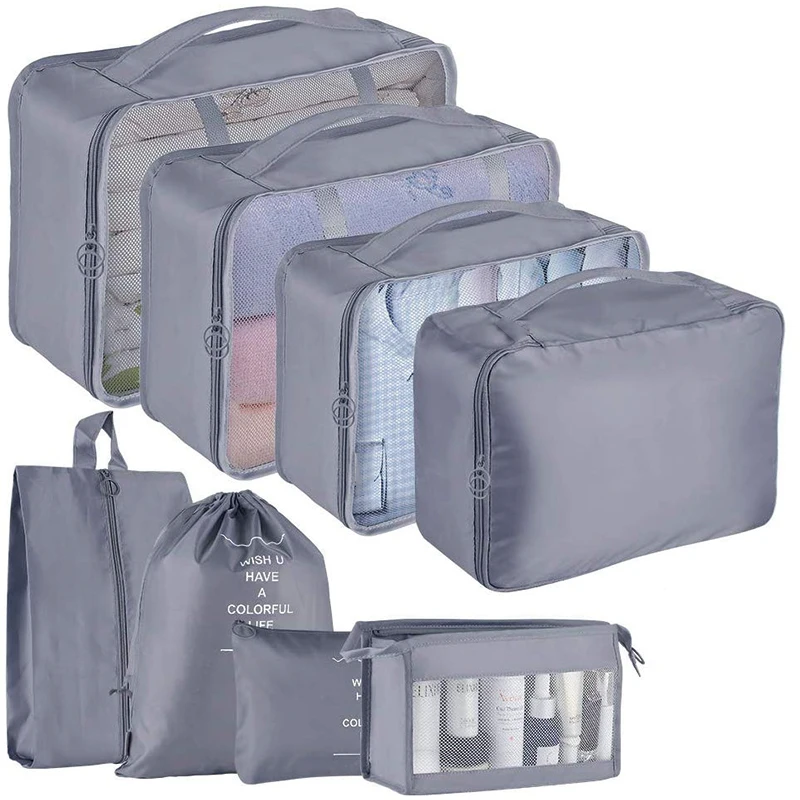 8PCS Travel Luggage Packing Organizers Waterproof Travel Essentials Bag Packing Cubes for Suitcase
8PCS Travel Luggage Packing Organizers Waterproof Travel Essentials Bag Packing Cubes for Suitcase