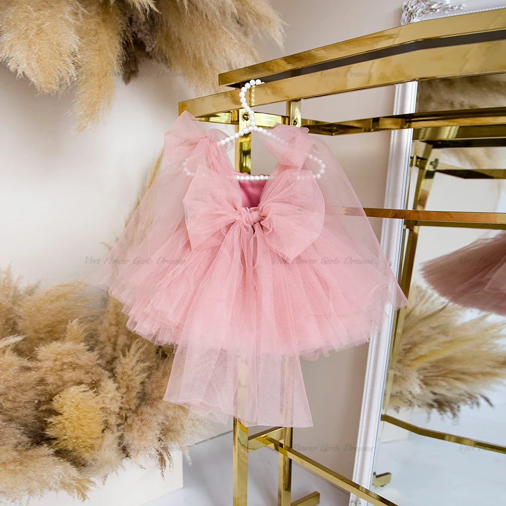 Cute Blush Pink Sleeveless Baby Dress Knee Length Flower Girl Dress With Bows Kid's Child Birthday Dresses for Christmas New Yea
Cute Blush Pink Sleeveless Baby Dress Knee Length Flower Girl Dress With Bows Kid's Child Birthday Dresses for Christmas New Yea
